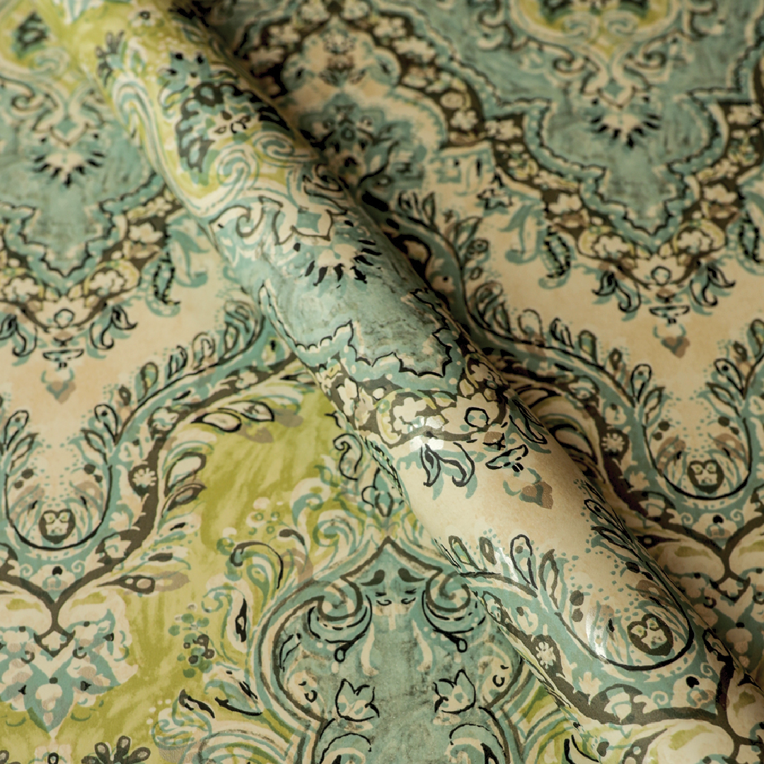 Vintage Sage Paisley